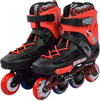

Iris CANFLY GRAFFITI FREE STYLE In-line Skates - Size 7 UK(Red), Graffiti red