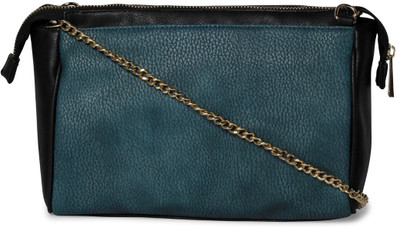 

Cappuccino Women Evening/Party Green PU Sling Bag
