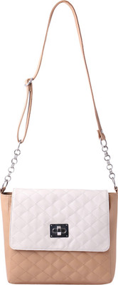 

Women Marks Men & Women Casual Brown Polyester Sling Bag