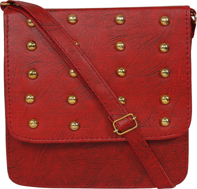 

Gracetop Women Casual Maroon PU Sling Bag