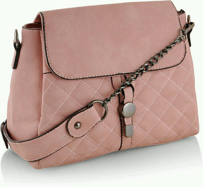 

vogice Women Casual Pink Canvas Sling Bag