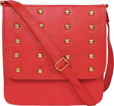 

Gracetop Women Casual Red PU Sling Bag