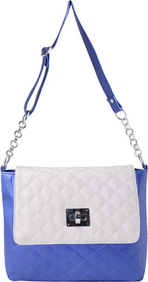 Women Marks Men & Women Casual Blue Polyester Sling Bag