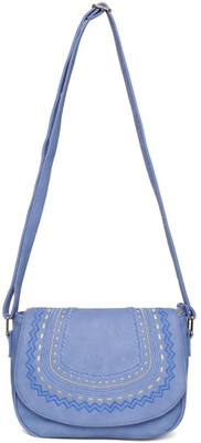 

Cappuccino Women Casual Blue PU Sling Bag