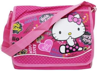 

Must Visit Girls Casual Pink Nylon Shoulder Bag