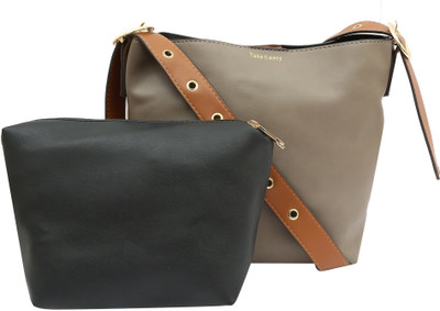 

Pepgirls Girls Casual Grey Leatherette Sling Bag