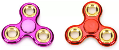

Kanchan Toys Chrome Edition Fidget Spinner Pack of 2(Multicolor)