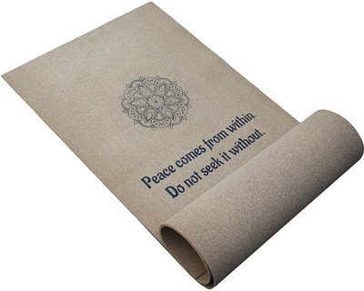 

Eco Corner 4162 Mandala Cork Yoga Mat Brown, Brown 6 mm Yoga Mat