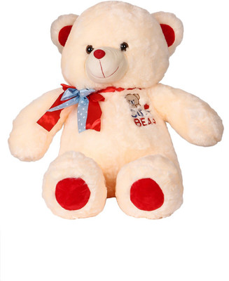 

ToynJoy 3 Feet Beautiful Peach Teddy Bear with 'CUTE BEAR' Print - 85 cm(Peach)
