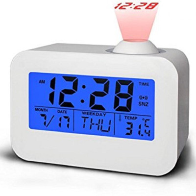 

TradeaizaTM Digital White Clock