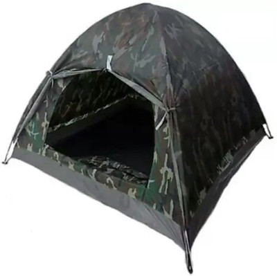 

Tradeaiza Camping Military Tent - For 2 Person(Multicolor), Military color