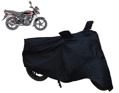 whitefox Two Wheeler Cover for Bajaj(Platina 100 DTS-i, Black)