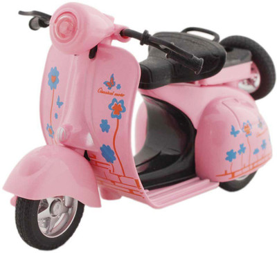 

Toyshine Model Toy Vintage Scooter Diecast With Pull Back Mechanism - Pink(Multicolor)