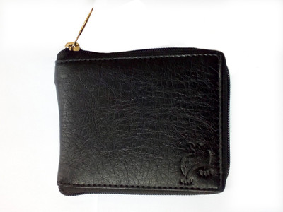 

White bear Men Black Artificial Leather Wallet(6 Card Slots)