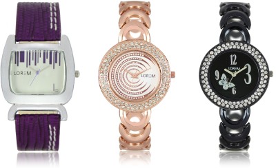 LOREM W06-201-202-207 New Stylish Best Designer Combo Hand Watch  - For Women   Watches  (LOREM)