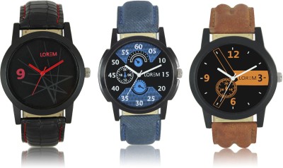 LOREM W06-1-2-8 New Stylish Best Designer Combo Hand Watch  - For Men   Watches  (LOREM)