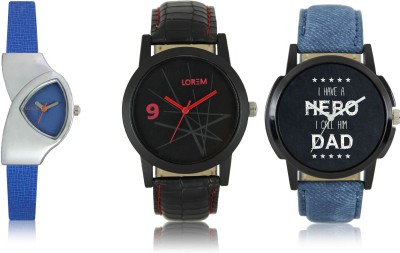 LOREM W06-7-8-208 New Stylish Best Designer Combo Hand Watch  - For Men & Women   Watches  (LOREM)