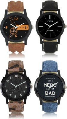 LOREM W06-1-3-5-7 New Stylish Best Designer Combo Hand Watch  - For Men   Watches  (LOREM)