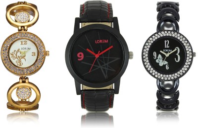 LOREM W06-8-201-204 New Stylish Best Designer Combo Hand Watch  - For Men & Women   Watches  (LOREM)