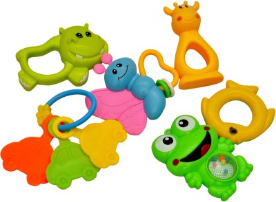 

Toyshine Baby Teethers Gift Set For Infants Rattle(Multicolor)