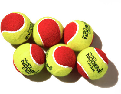 

NODENS Heavy/MULTI (PLUS) cricket Tennis Ball(Pack of 6, Multicolor), Red