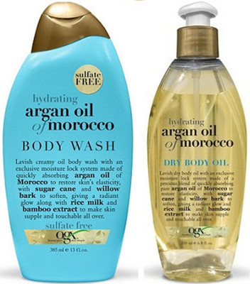 

Ogx Imported Hydrating+Argan Oil Of Morocco Body Wash and Body Oil(384 ml, Pack of 2)