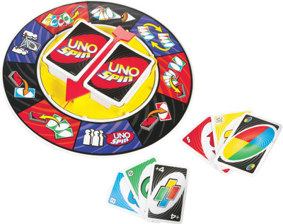 

Memore Premium Quality UNO Spin Cards For Kids Party Table Fun Game(Multicolor)