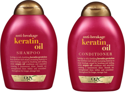

Ogx Imported Anti-Breakage + keratin Oil Shampoo + Conditioner 577 ml(Set of 2)