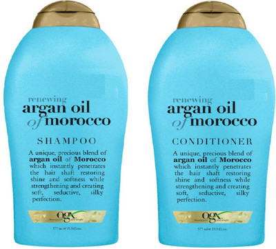

Ogx Imported Renewing Argan Oil Of Morocco Shampoo + Conditioner 577 ml(Set of 2)