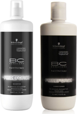 

Schwarzkopf Imported BC Bonacure Fibre Force Shampoo & Conditioner 1000 ml(Set of 2)