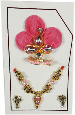 

CraftEra Necklace, Mukut(Crown), (krishna) Deity Ornament((krishna))