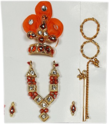 

CraftEra Necklace, Mukut(Crown), (krishna), Krishna Shringaar Deity Ornament(krishna)