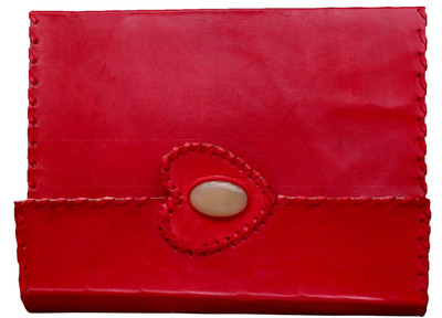 

Anshika International A5 Notebook(genuine leather handmade notebook, Red)
