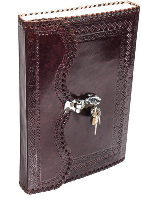 

Anshika International A5 Journal(Real Vintage Leather Handmadepaper Notebook Dairy, Brown)