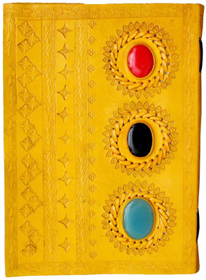 

Anshika International A5 Notebook(genuine leather handmade notebook, Yellow)