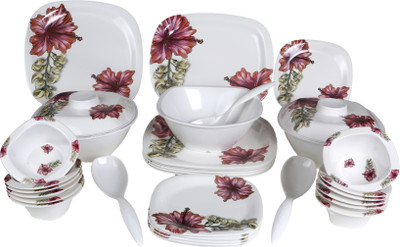 

Eagleware Floral Melamine Pack of 34 Dinner Set(Melamine)