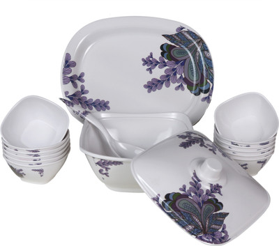 

Everyday Floral Melamine Pack of 32 Dinner Set(Melamine)