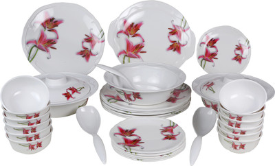 

Eagleware Floral Melamine Pack of 34 Dinner Set(Melamine)