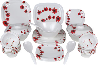 

Eagleware Floral Melamine Pack of 34 Dinner Set(Melamine)