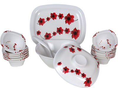 

Eagleware Floral Melamine Pack of 32 Dinner Set(Melamine)