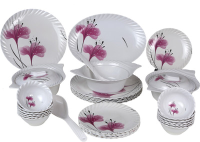 

Everyday Floral Melamine Pack of 32 Dinner Set(Melamine)