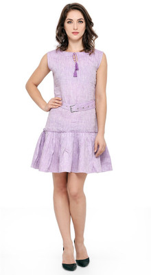 Smarty Pants Women A-line Purple Mini/Short Dress
