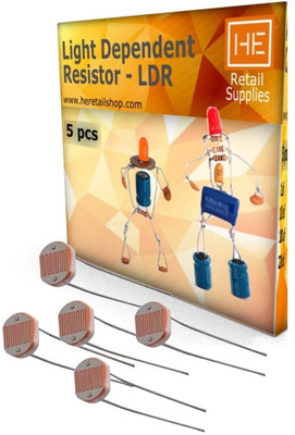 

HE Retail LDR Light dependent resistor Electronic Components Electronic Hobby Kit