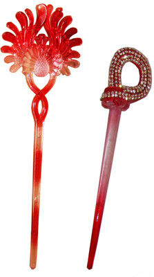 

Anokhi Ada combo of juda sticks Bun Stick(Multicolor)