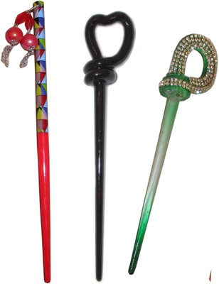 

Anokhi Ada combo of juda sticks Bun Stick(Multicolor)