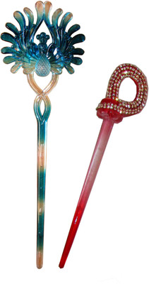 

Anokhi Ada combo of juda sticks Bun Stick(Multicolor)