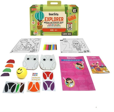 

Smartivity Explorer (STEM) Mega-Activity Kit-Puzzle-Science experiment-Learning Toys-Gift 4 5 6 year olds-FREE Augmented reality app(Multicolor)