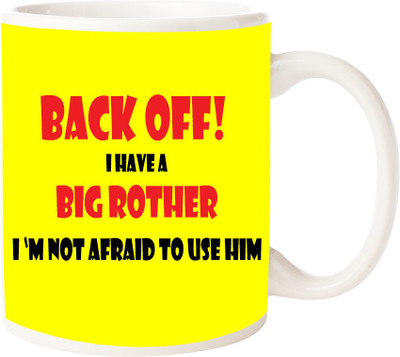 

Maison N Mode Rakhi Big Brother Coffee Ceramic Mug(330 ml), Multicolor