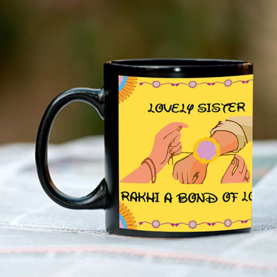 

Huppme Lovely Sister Black Coffee Ceramic Mug(350 ml)