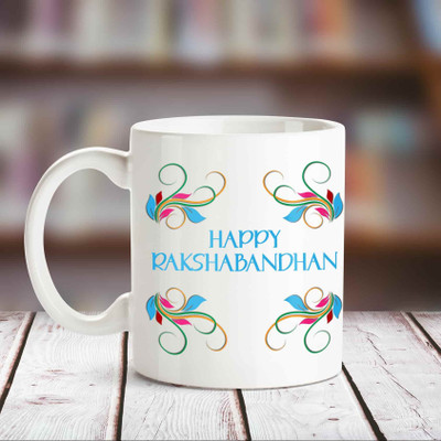 

Huppme Happy Rakshabandhan White Coffee Ceramic Mug(350 ml)